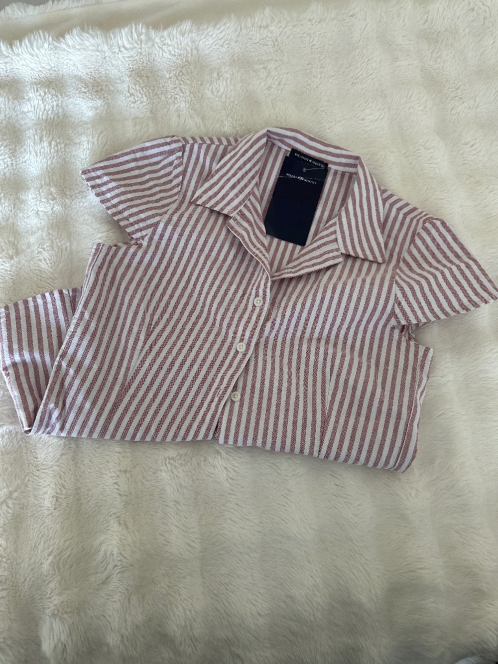 Brand new with tags - Brandy Melville cap sleeve striped top